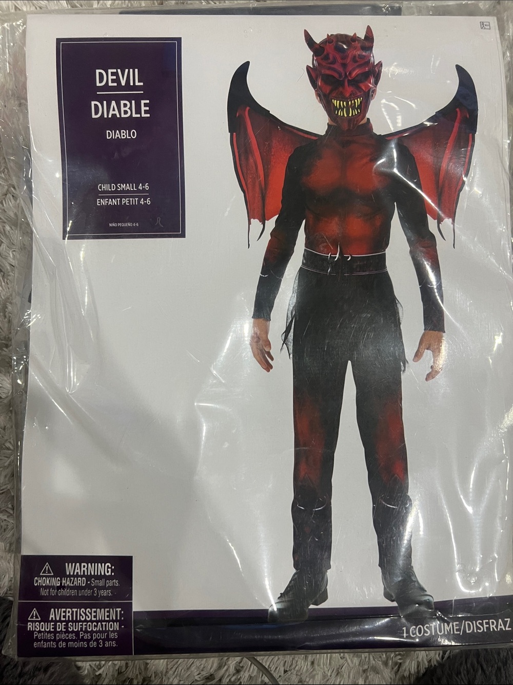 Devil Kids Costume - Red and Black